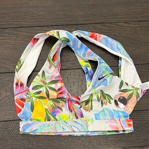 Nike Multicolor Tropical Print Sports Bra